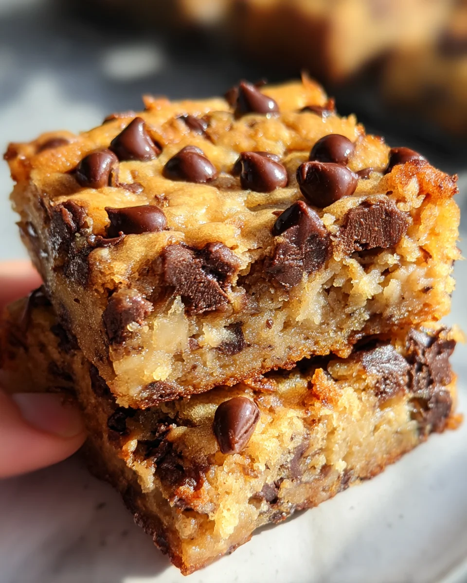 Banana Chocolate Chip Bars