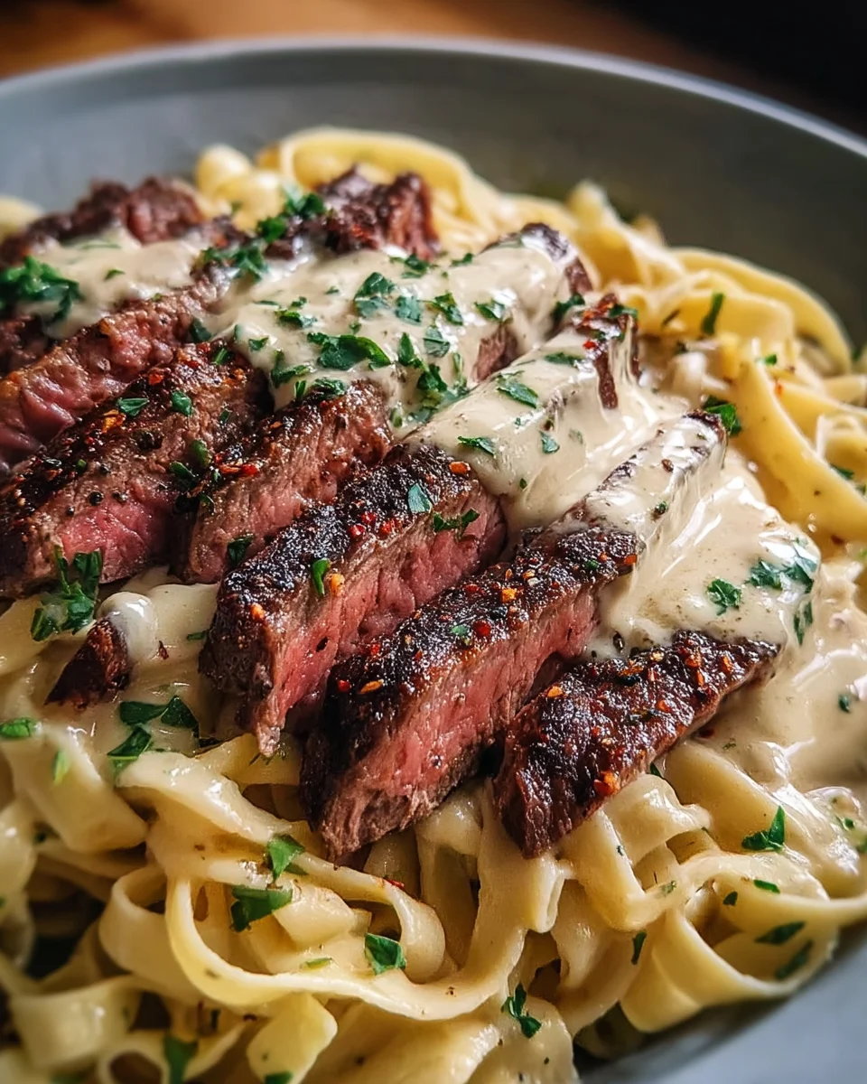 Cajun Steak Alfredo