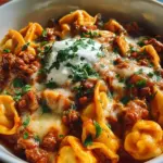 Cheesy Beef Enchilada Tortellini