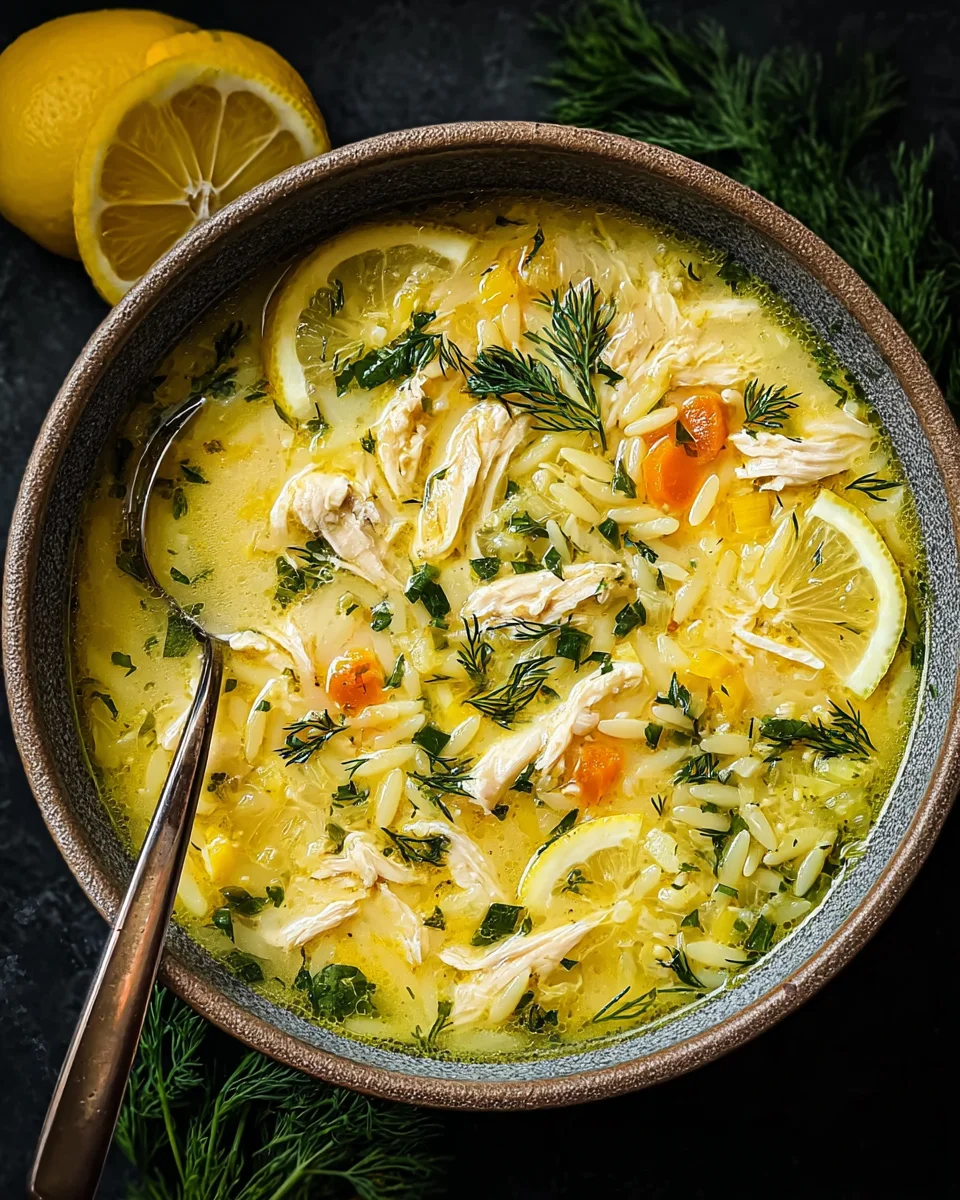Greek Lemon Chicken Soup (Avgolemono)