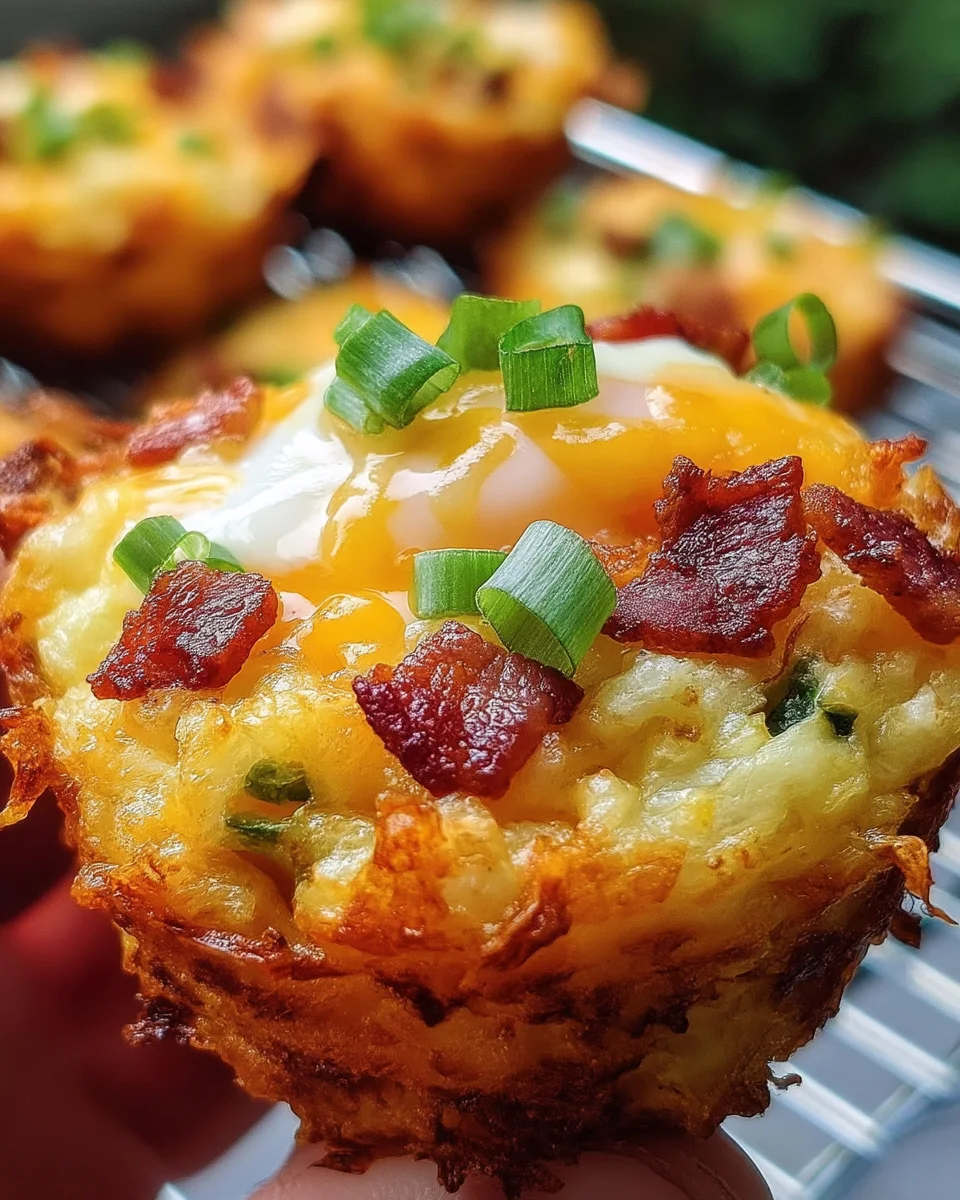 Loaded Bacon And Egg Hash Brown Muffins