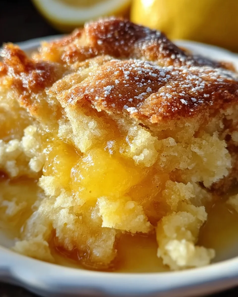 Magic Lemon Cobbler