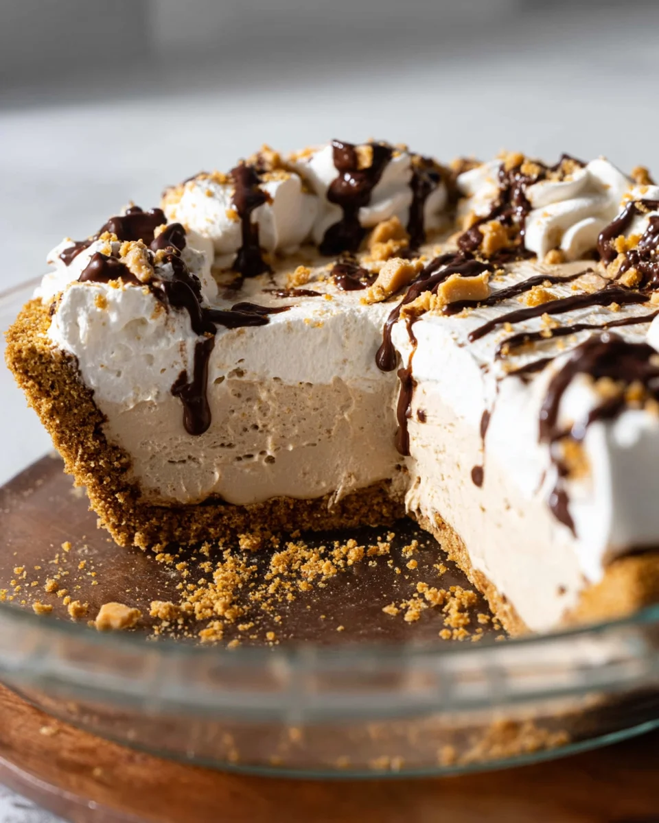 No Bake Cream Cheese Peanut Butter Pie