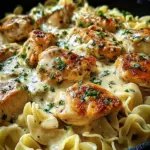 One Pan Chicken Noodles