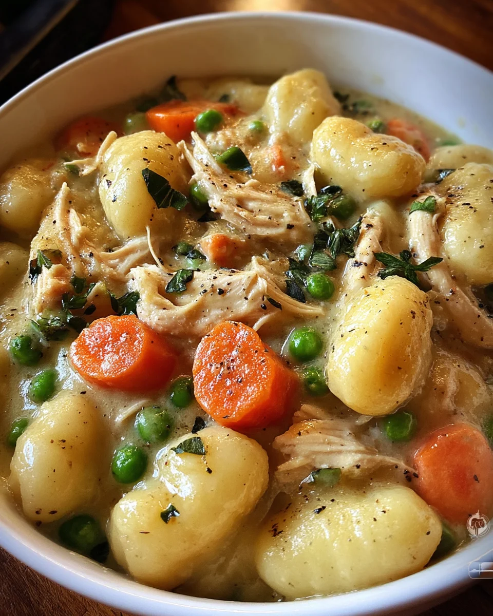 One Pot Gnocchi Chicken Pot Pie
