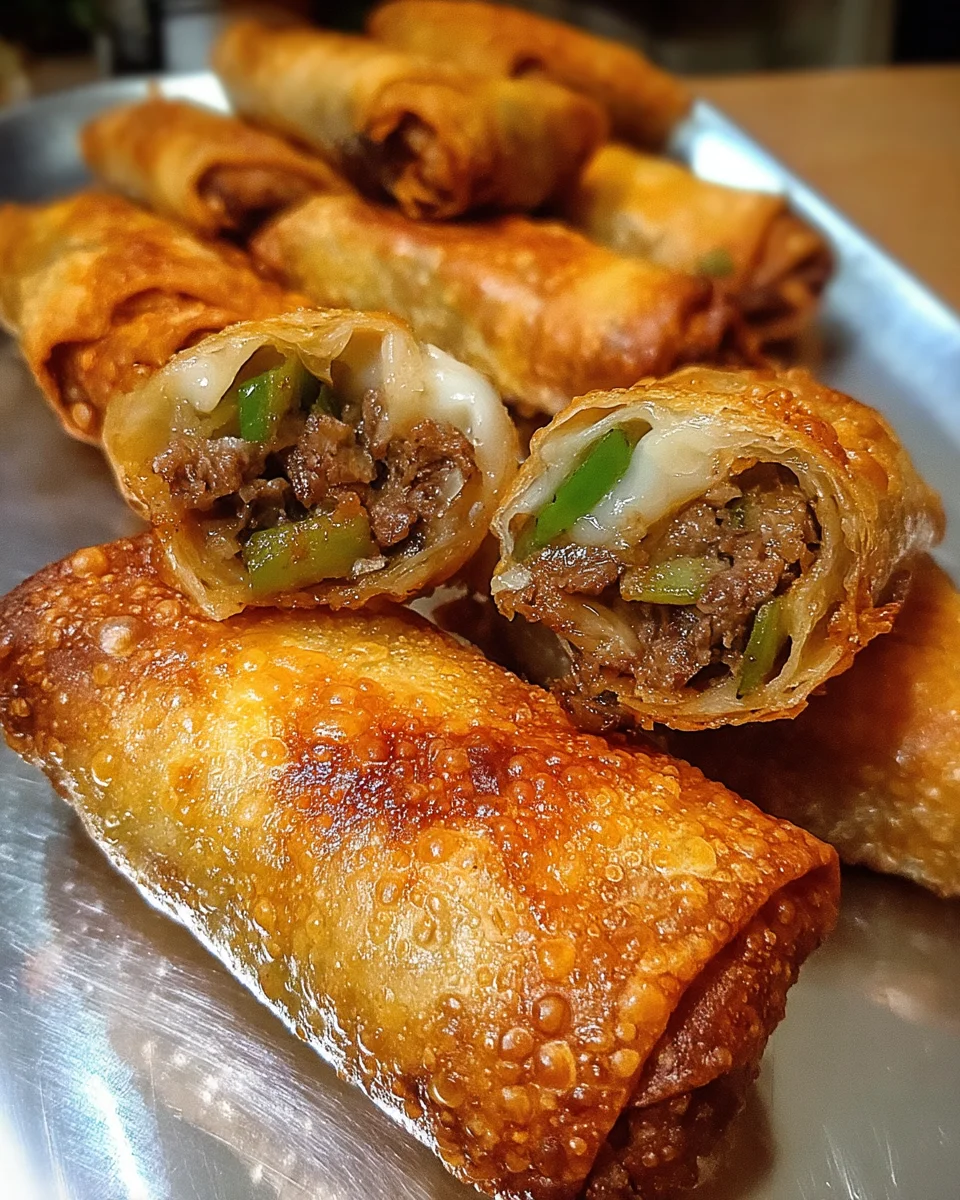 Philly Cheesesteak Egg Roll