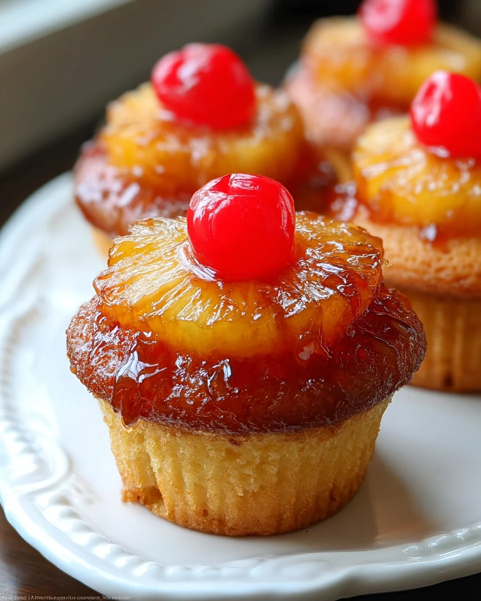 Pineapple Upside Down Cupcakes