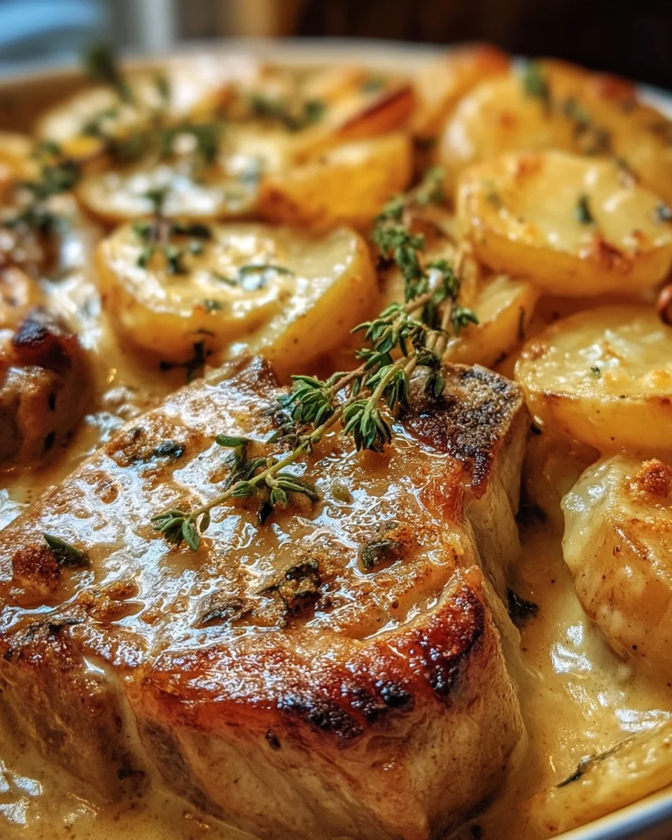 Pork Chops With Scalloped Potatoes