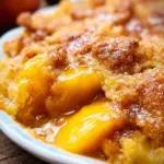 Ridiculously Easy Peach Cobbler