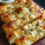 Sourdough Cheesy Breadsticks