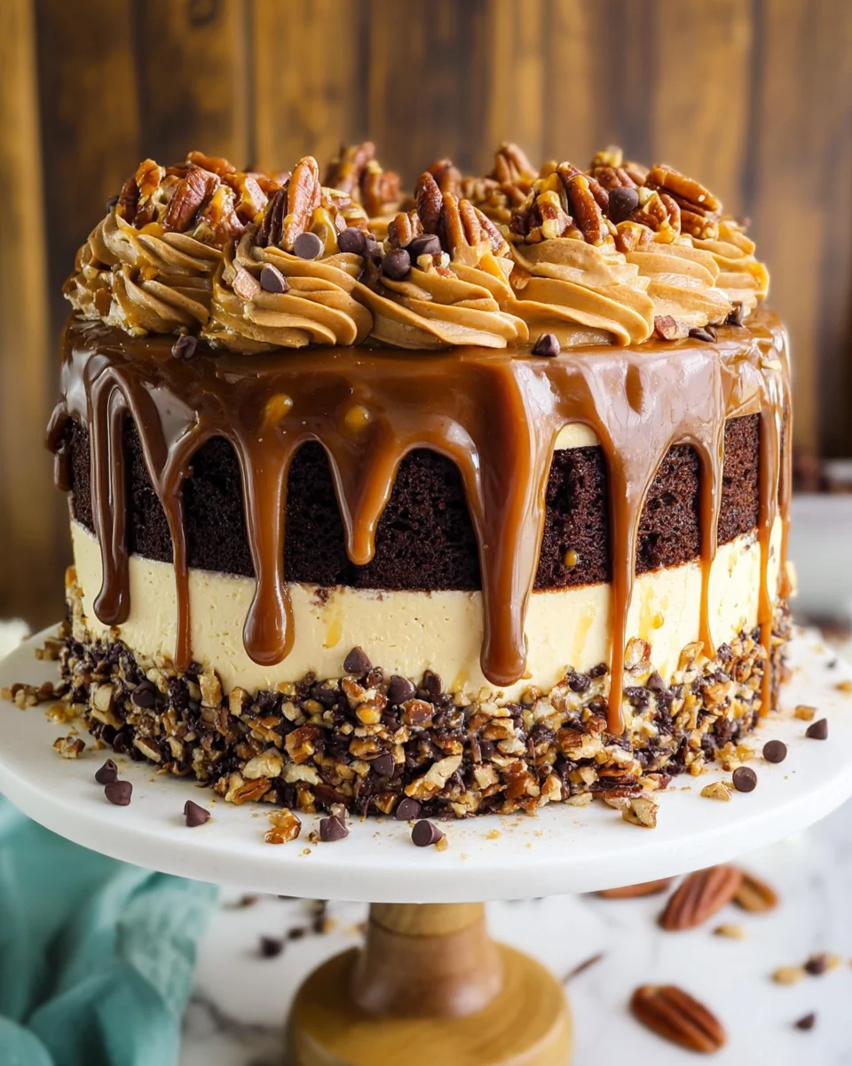 Turtle Caramel Cake