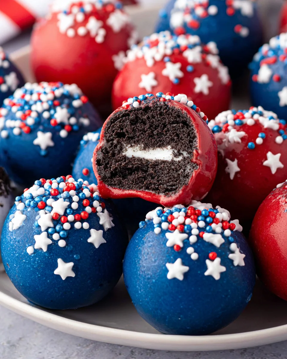 4th Of July Oreo Balls 17 4th