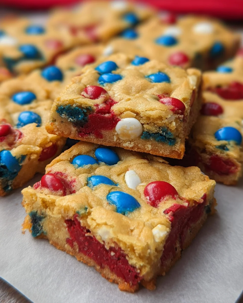 4th of July Cake-Mix Cookie Bars 14 4th