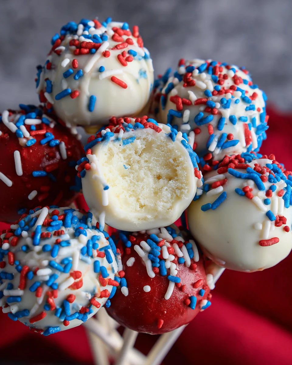 4th of July Cake pops