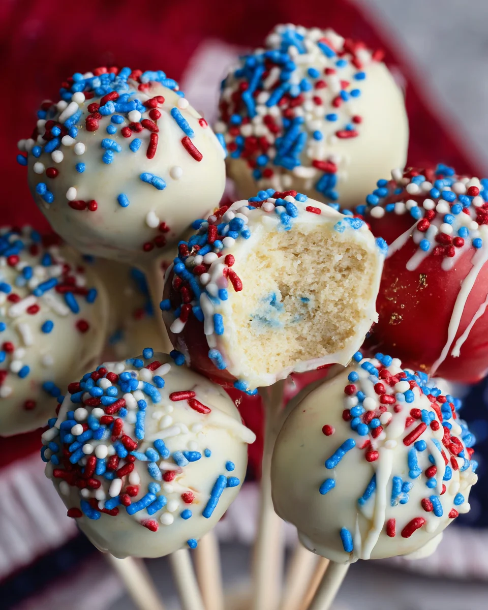 4th of July Cake pops 21 4th