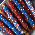 4th of July Chocolate Covered Pretzel Rods 14 4th of July Chocolate Covered Pretzel Rods
