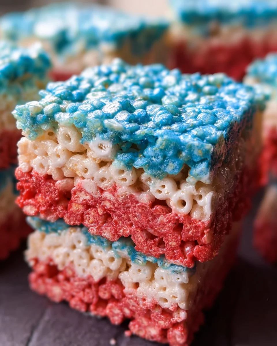 4th of July Rice Krispie Treats