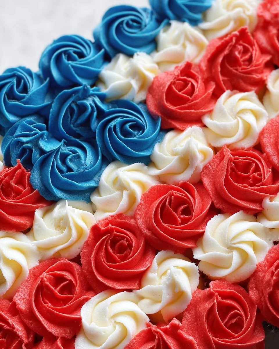 American Flag Cup Cake 26 American