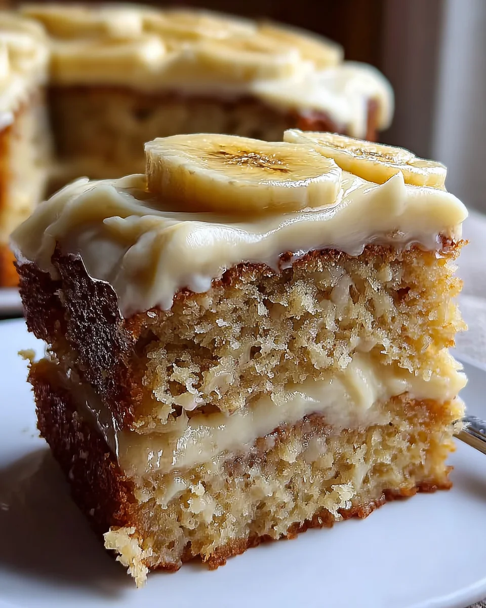 Banana Cake with Cream Cheese Frosting 24 Banana
