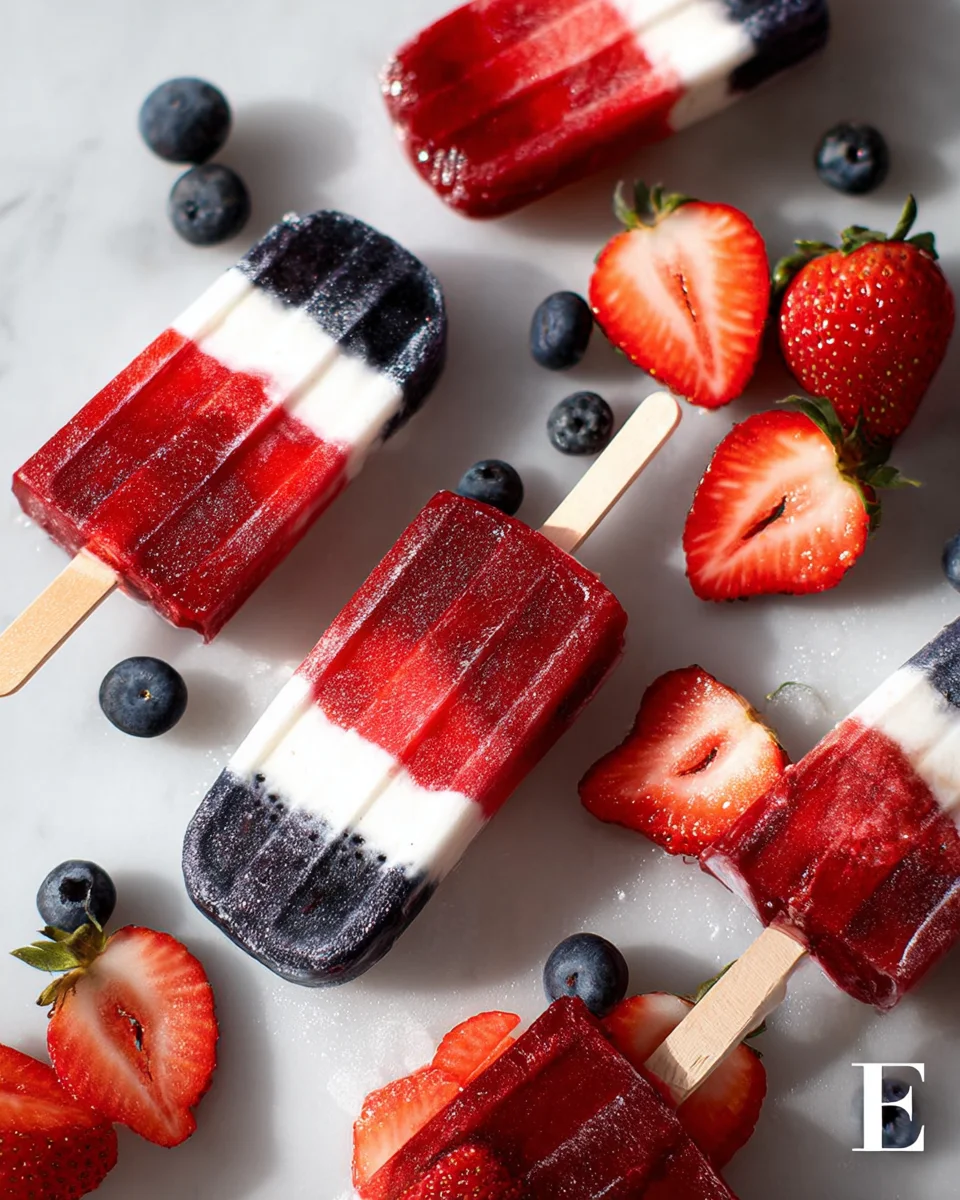 Berry-Coconut Rocket Pops