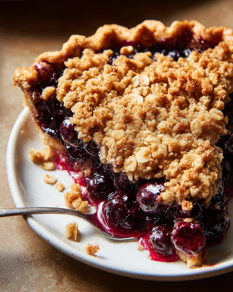Blueberry Crumble Pie