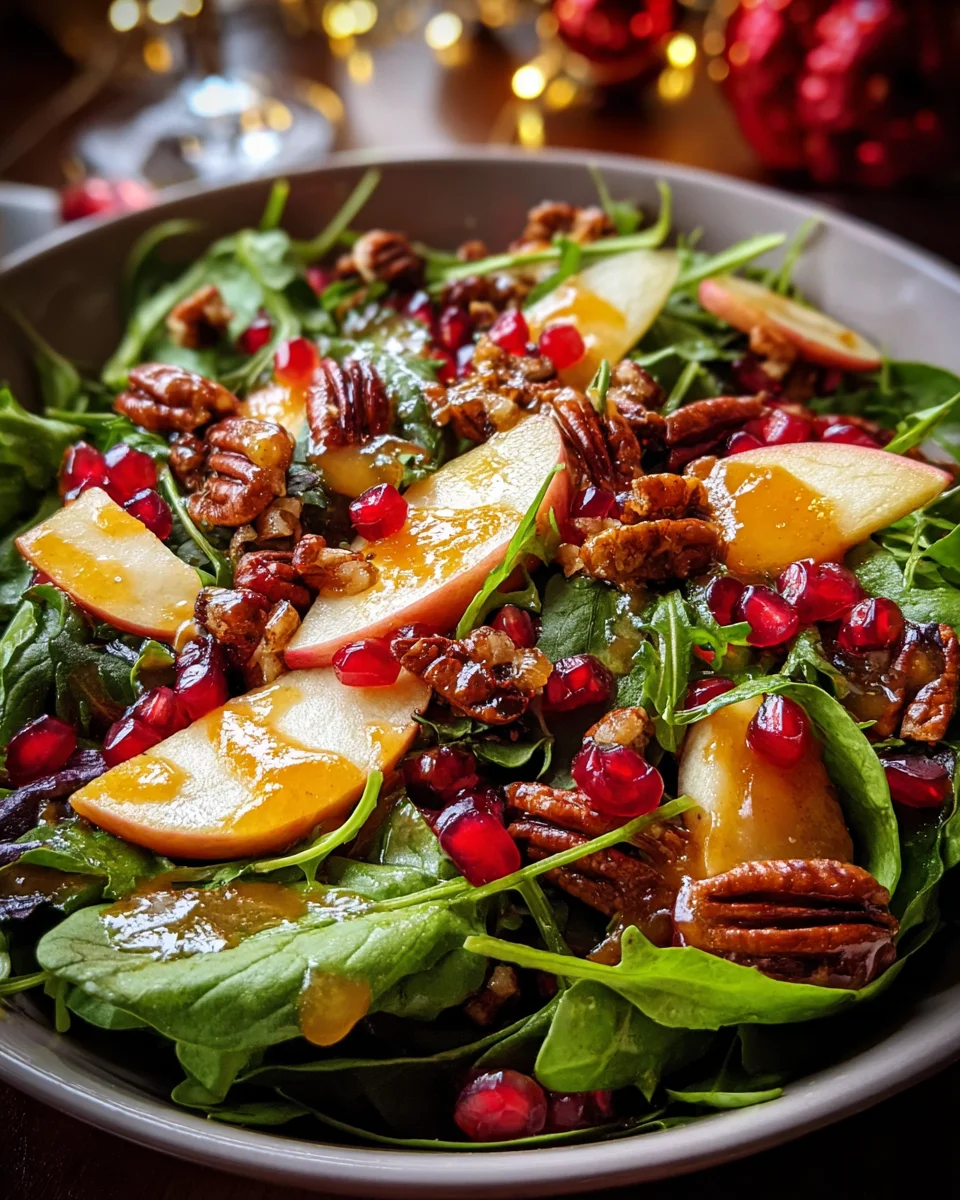 Christmas Salad with Honey Mustard Dressing