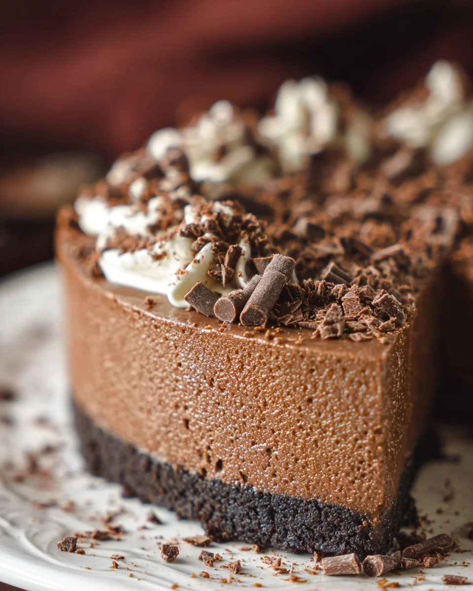 Easy No Bake Chocolate Cheesecake 20 Easy