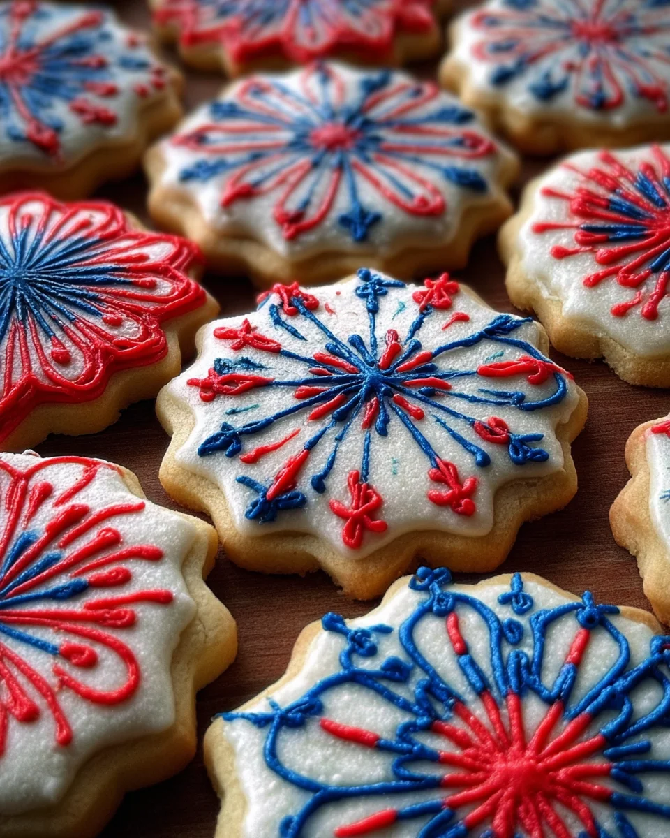 Fireworks Sugar Cookie Cake
