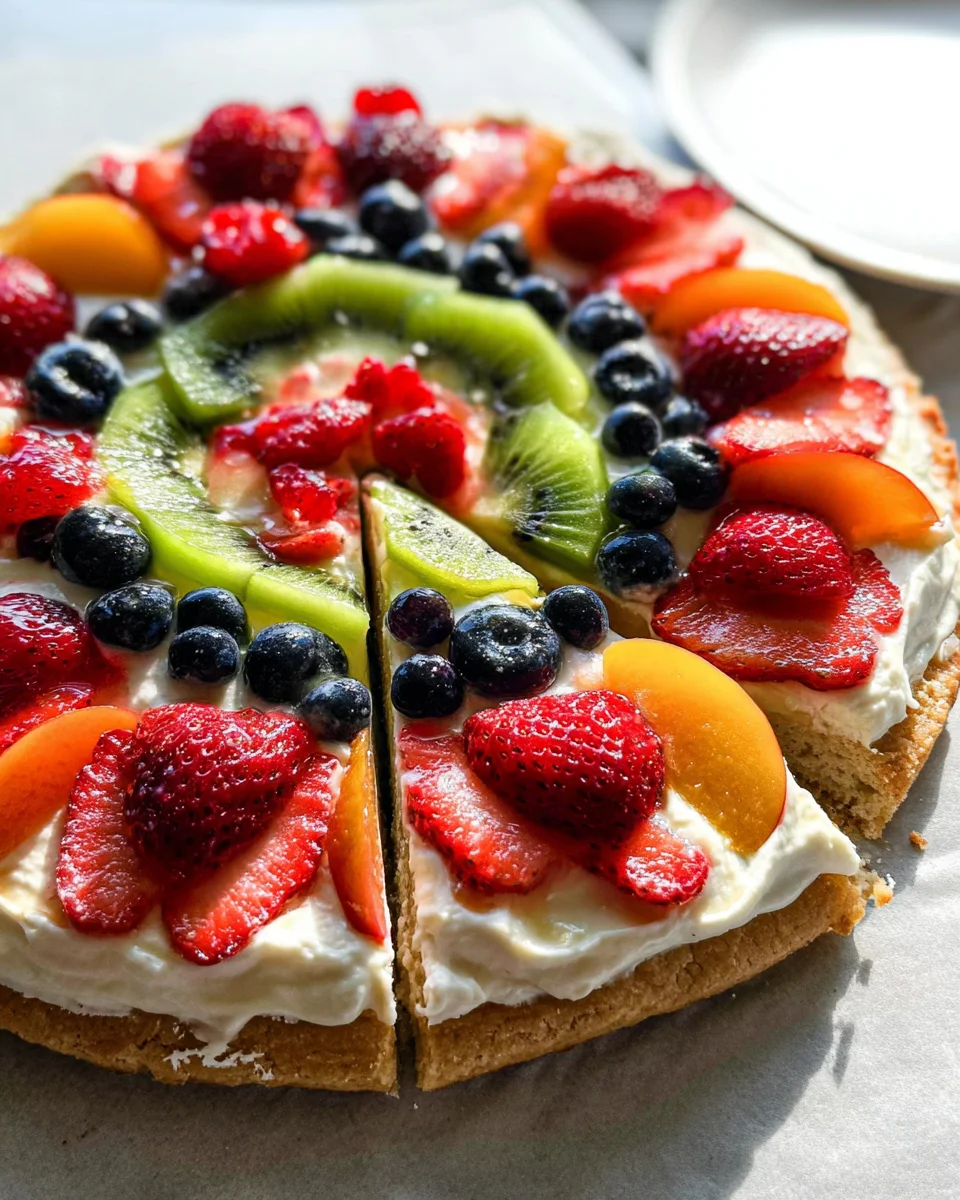 Fruit Pizza Summer Dessert