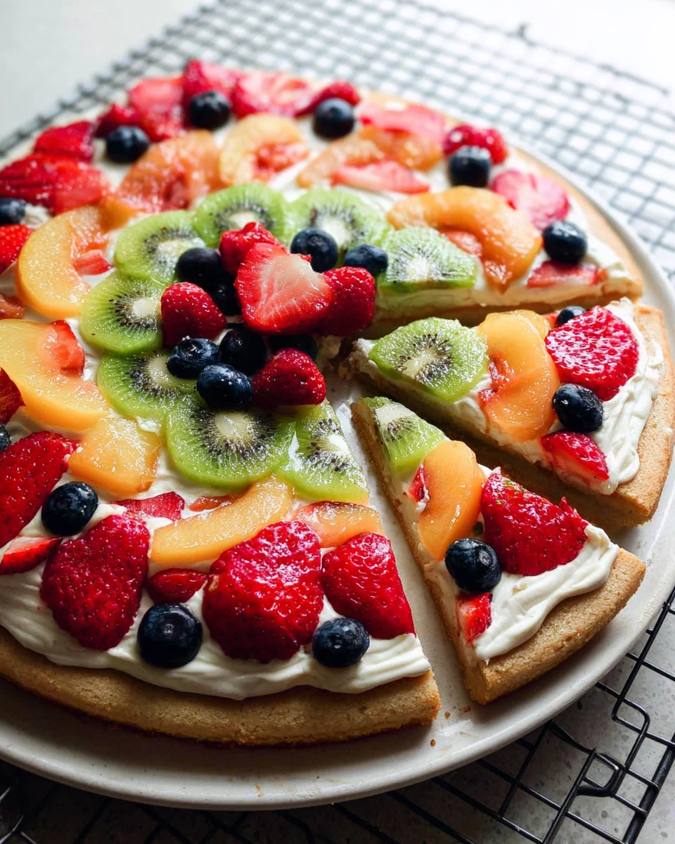 Fruit Pizza Summer Dessert 16 Fruit