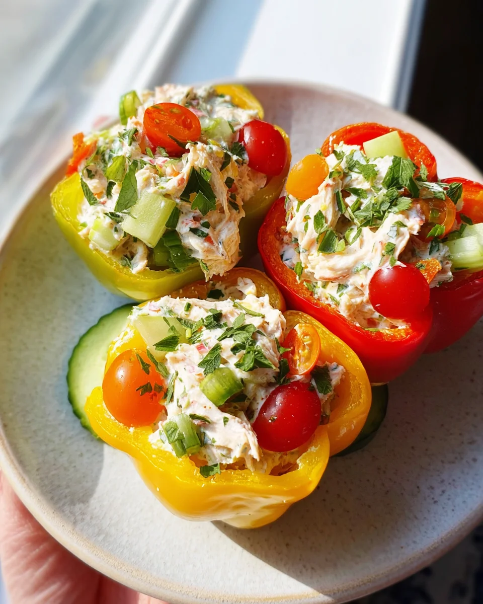 Greek Yogurt Chicken Salad Stuffed Peppers 14 Greek