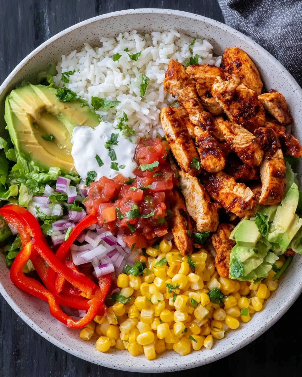 Grilled Chicken Burrito Bowls
