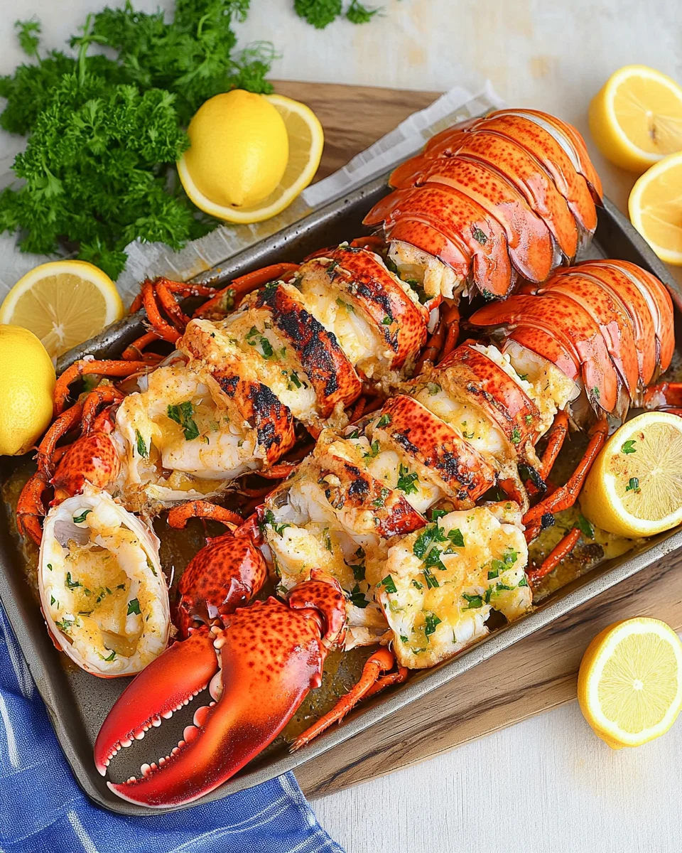 Lemon Butter Grilled Lobster Tails 17 Lemon
