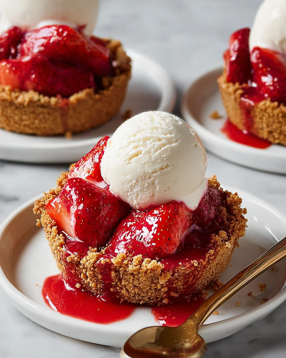 Mini Strawberry Ice Cream Pies 16 Mini