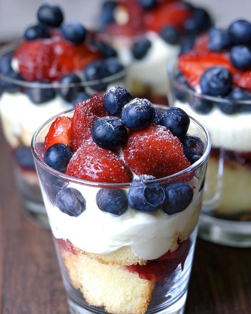 Mixed Berry Mini Trifles