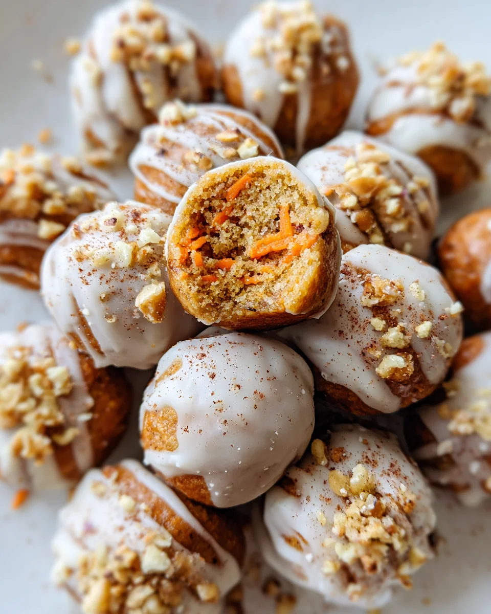 No Bake Carrot Cake Bites