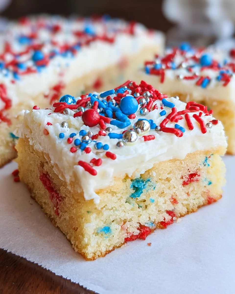 Patriotic Sugar Cookie Bars