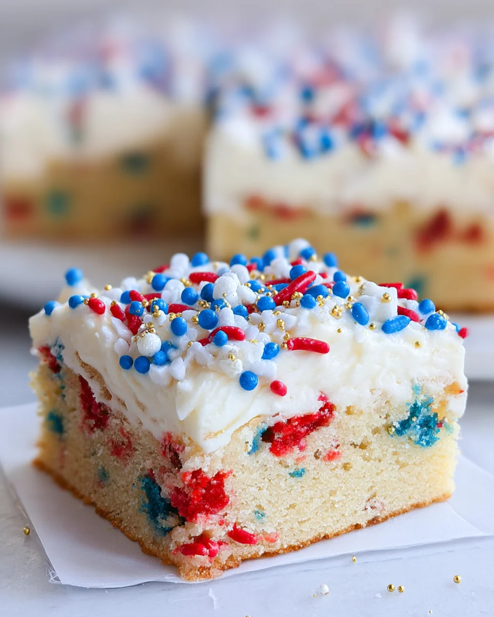 Patriotic Sugar Cookie Bars 25 Patriotic