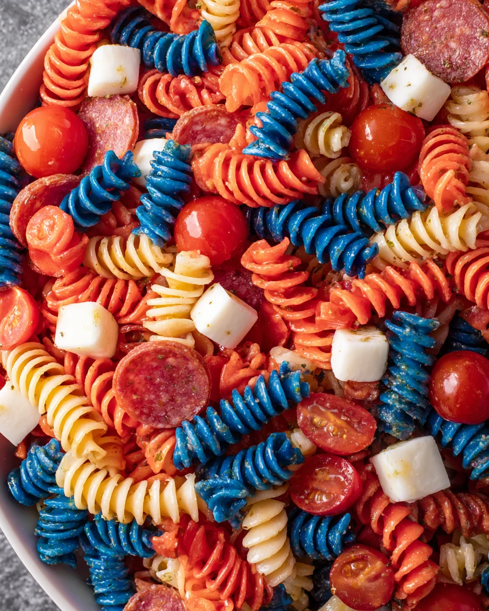 Red White And Blue Pasta Salad 15 Red