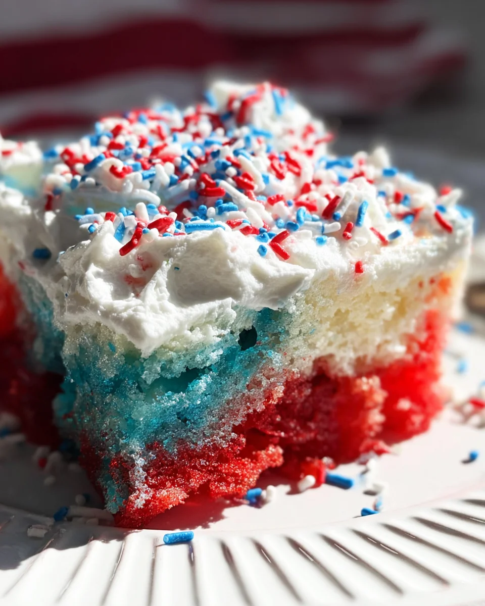 Red, White, & Blue Poke Cake 17 Red, White, & Blue Poke Cake