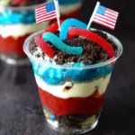 Red, White and Blue Dirt Cups 15 Red, White and Blue Dirt Cups