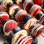Red, White and Blue Fruit Kabobs 17 Red, White and Blue Fruit Kabobs