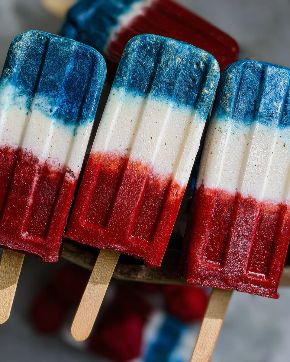 Red White and Blue Popsicles