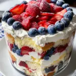 Red, White and Blue Strawberry Shortcake Trifle 16 Red, White and Blue Strawberry Shortcake Trifle