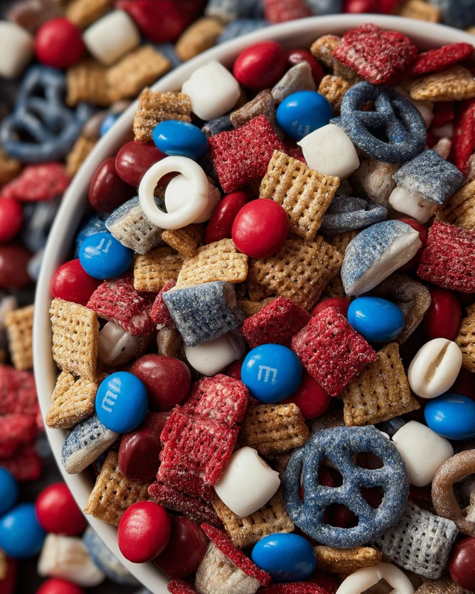 Red, white, and blue snack mix 17 Red,