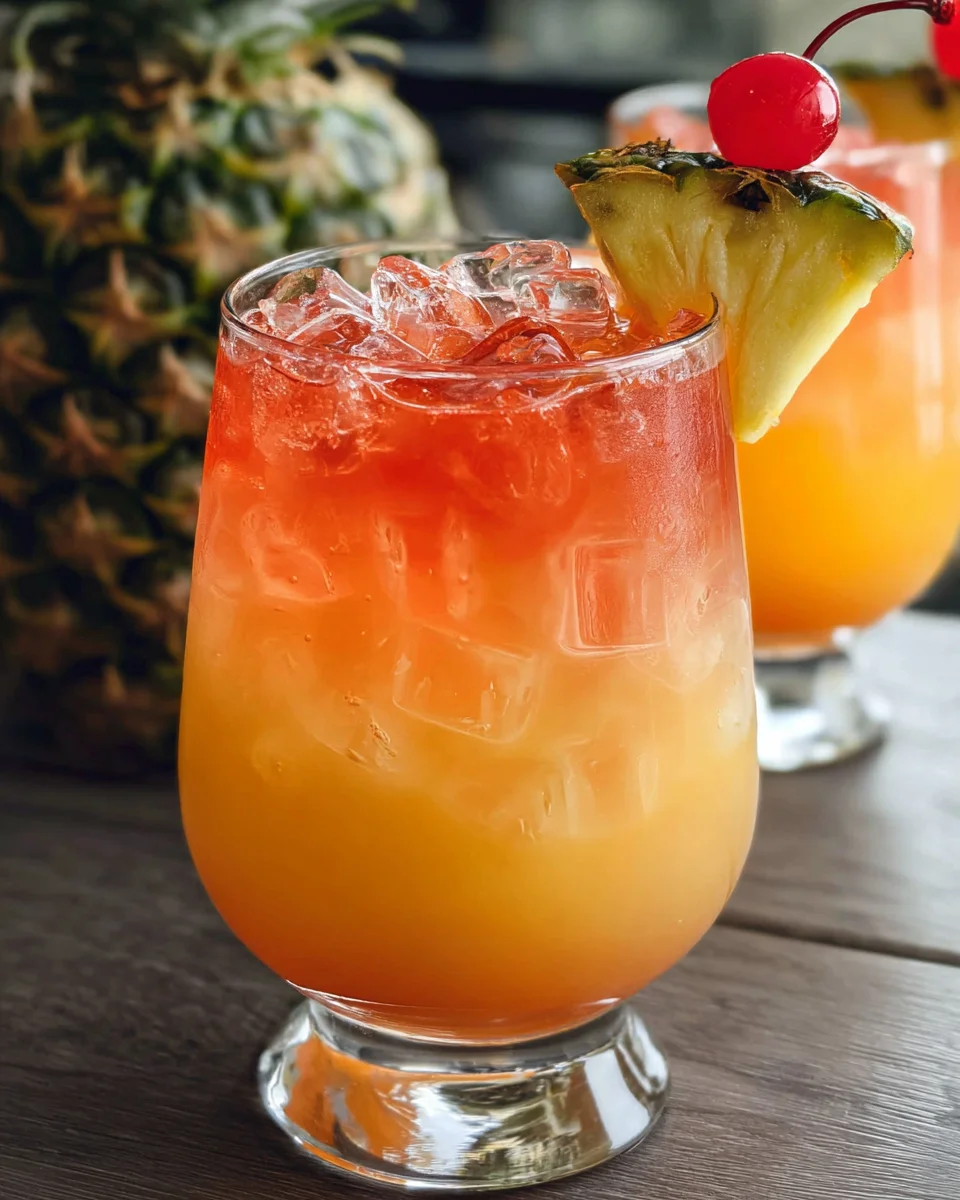 Rum-Less Rum Punch Mocktail
