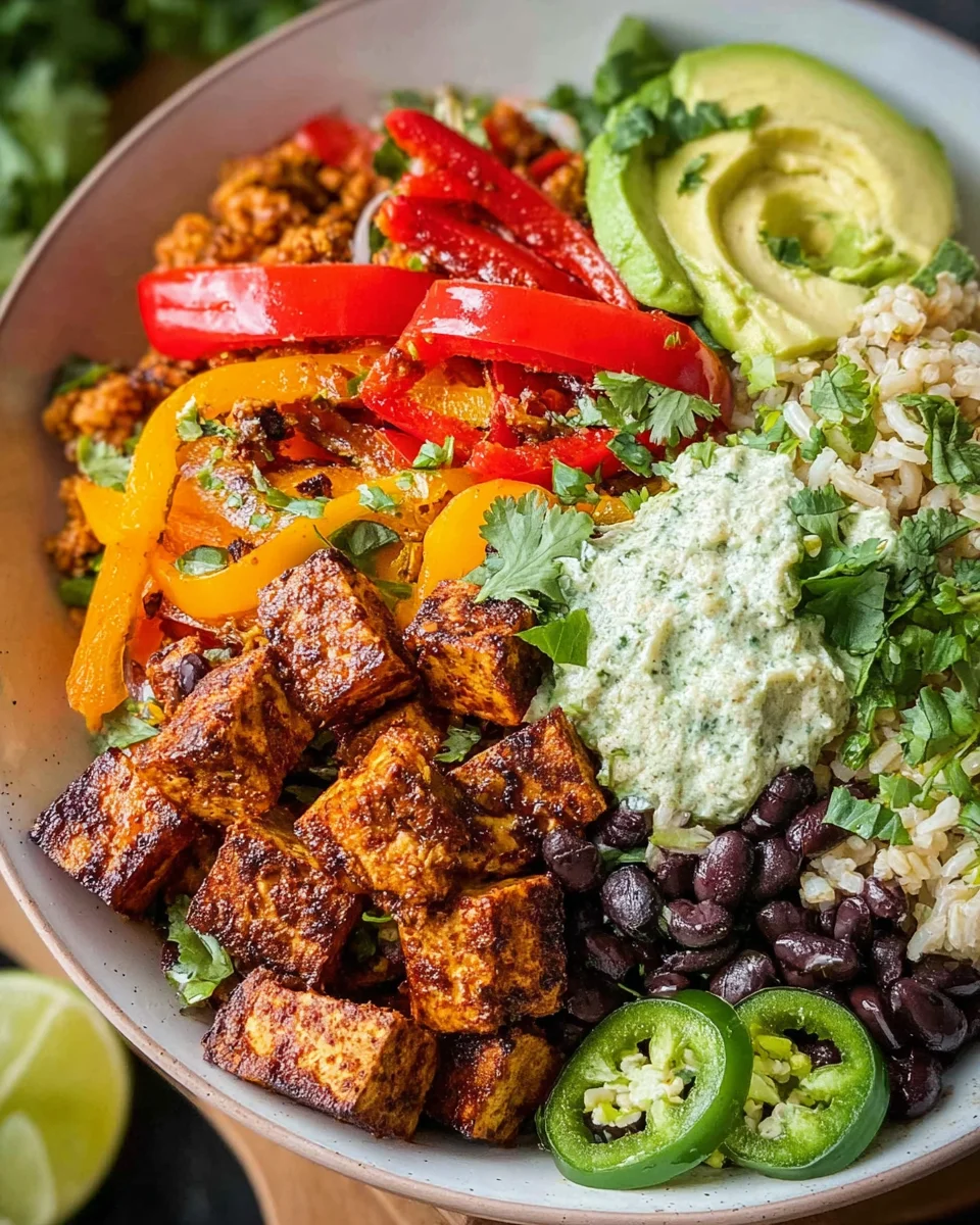 Spicy Baked Tofu Burrito Bowl 18 Spicy