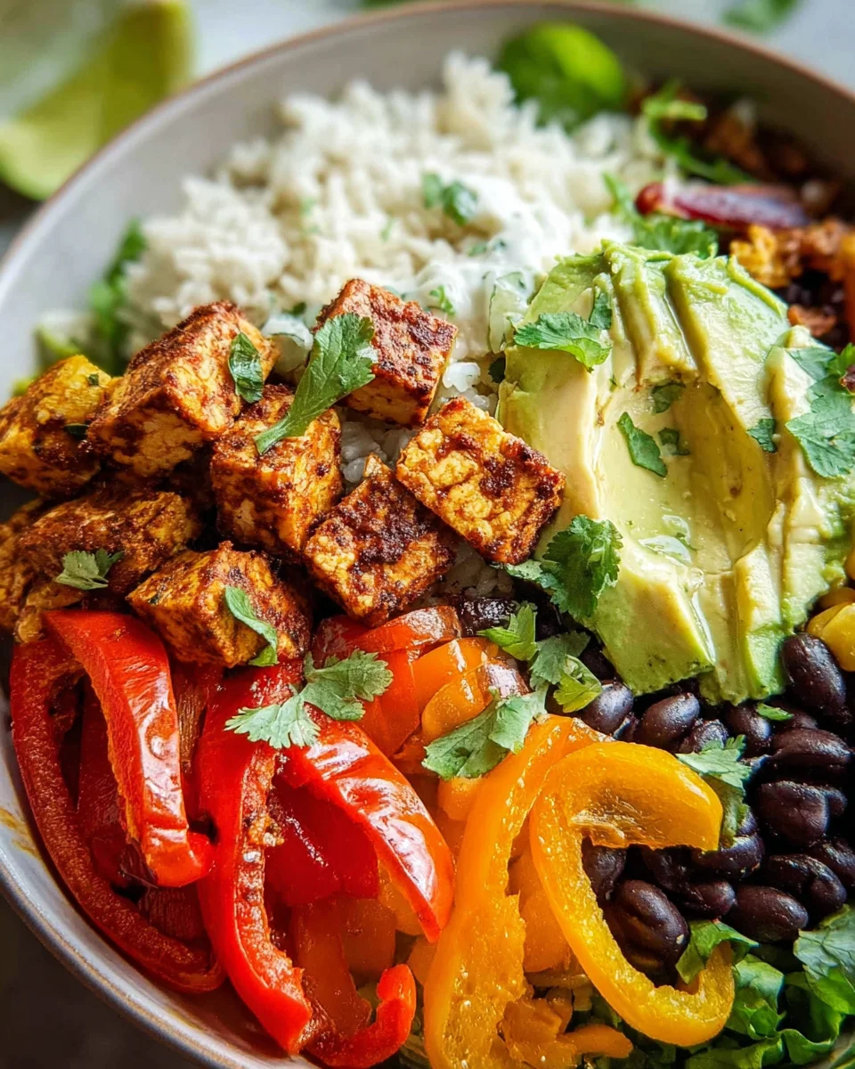 Spicy Baked Tofu Burrito Bowl 19 Spicy