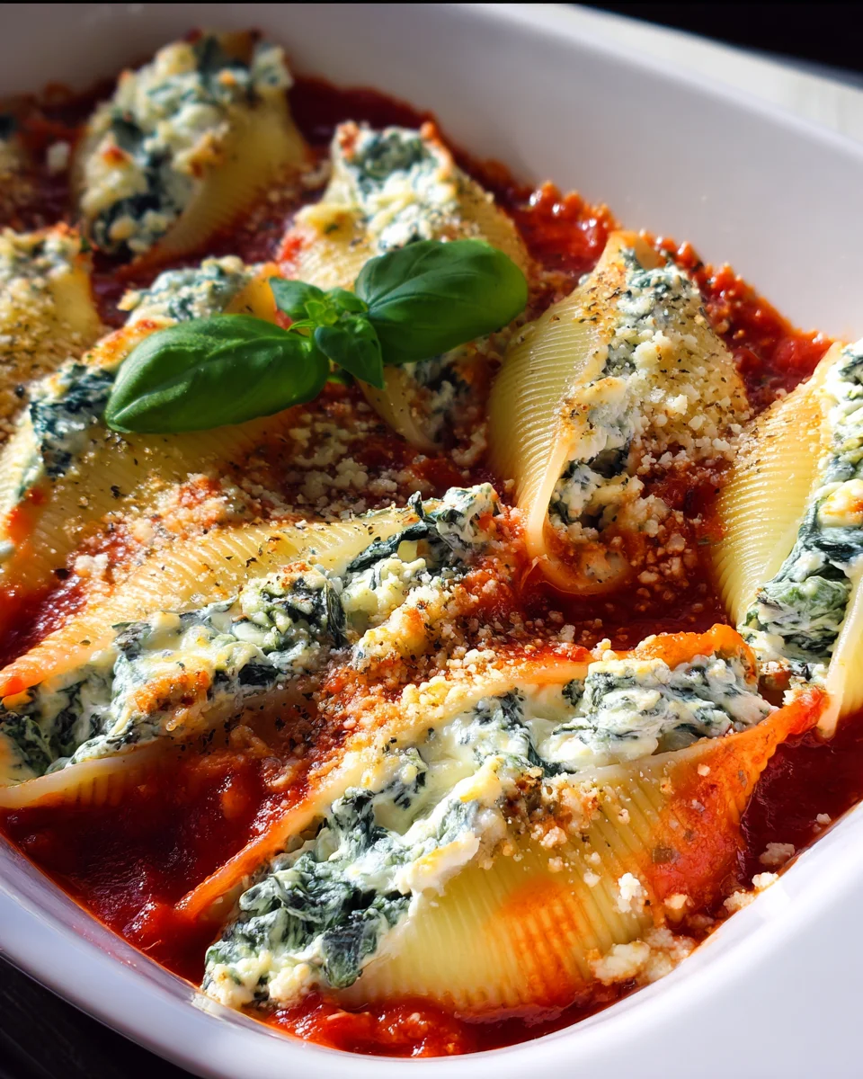 Spinach and Ricotta Stuffed Shells Recipe