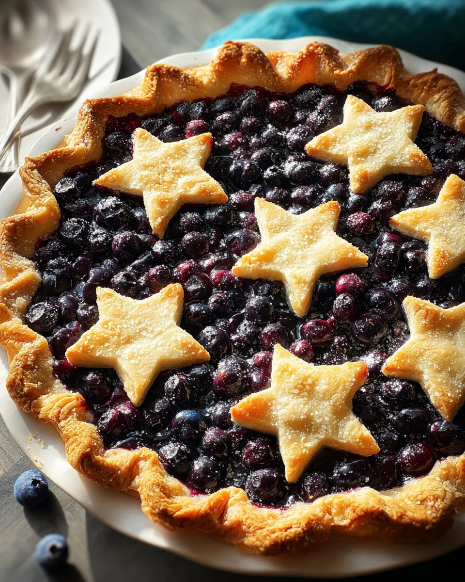 Star-Studded Blueberry Pie 17 Star-Studded
